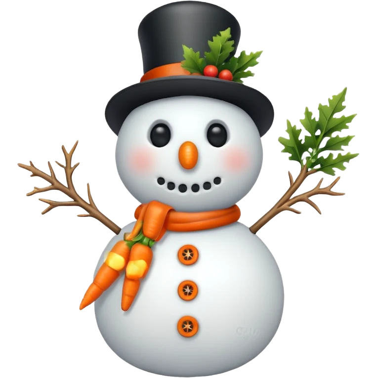 jolly snowman emoji