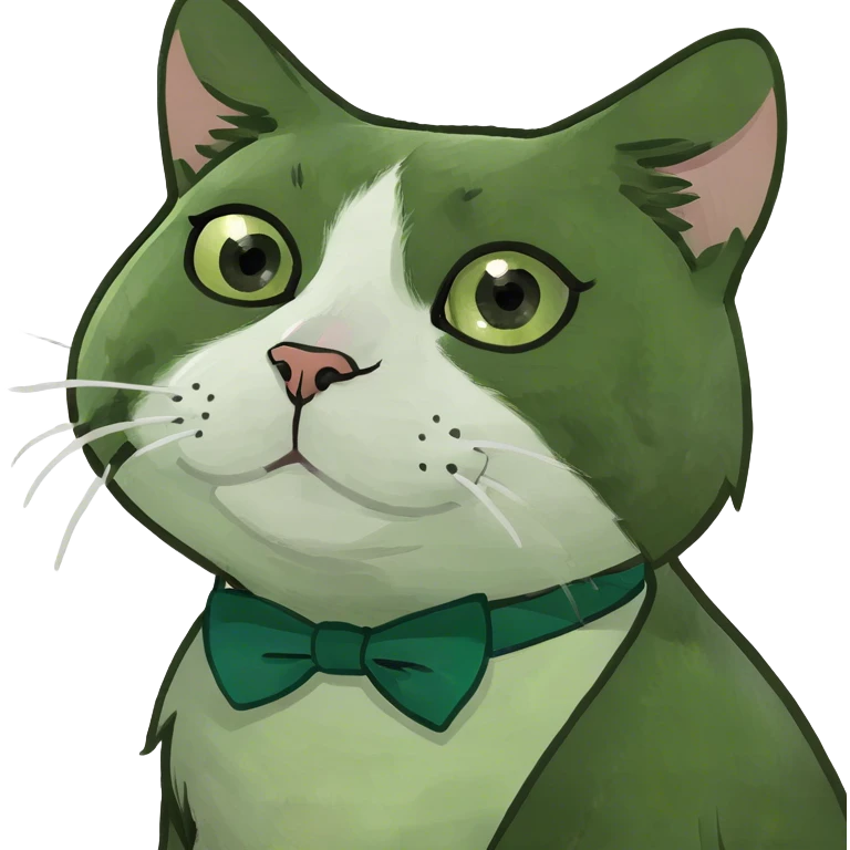 Tuxedo cat emoji