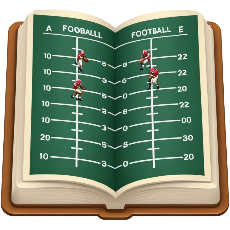 amercian football playbook emoji