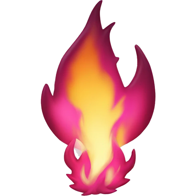 Pink fire emoji