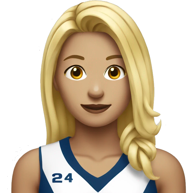 Volleyball player girl blonde emoji