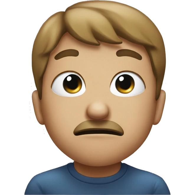 Face grabbing a nose emoji