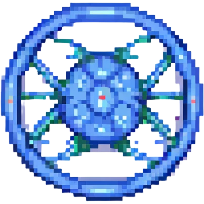 an atom with lavender-pink colors emoji