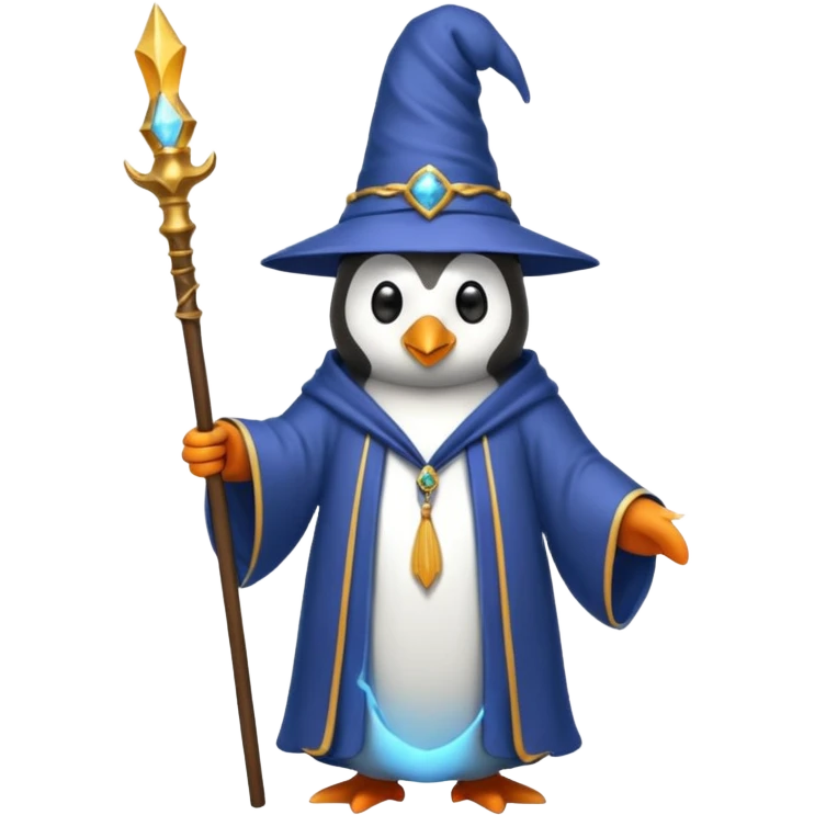 Penguin Wizard emoji
