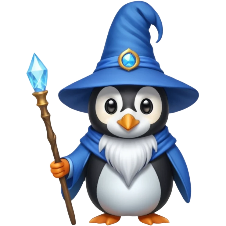 Penguin Wizard emoji