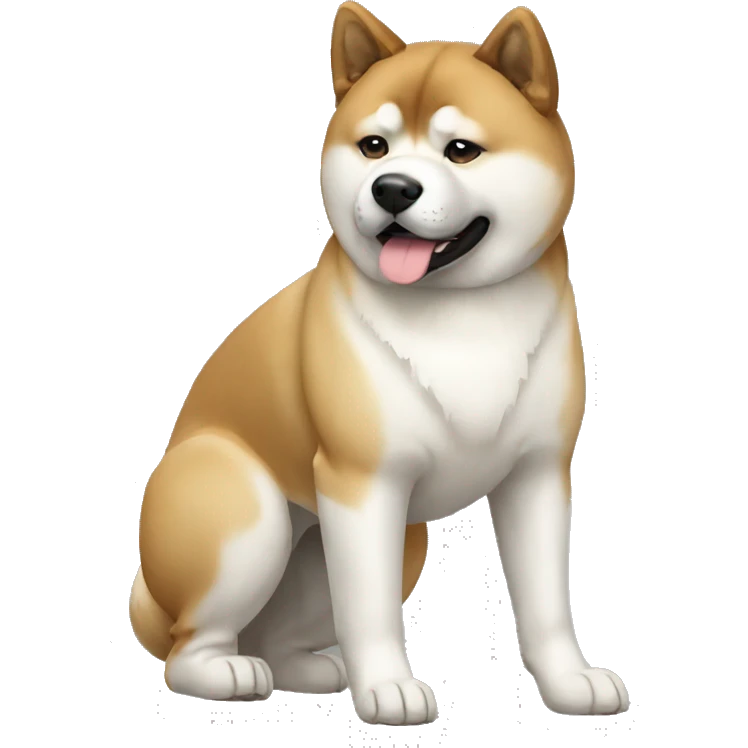 Akita Dog Breed Full Body emoji