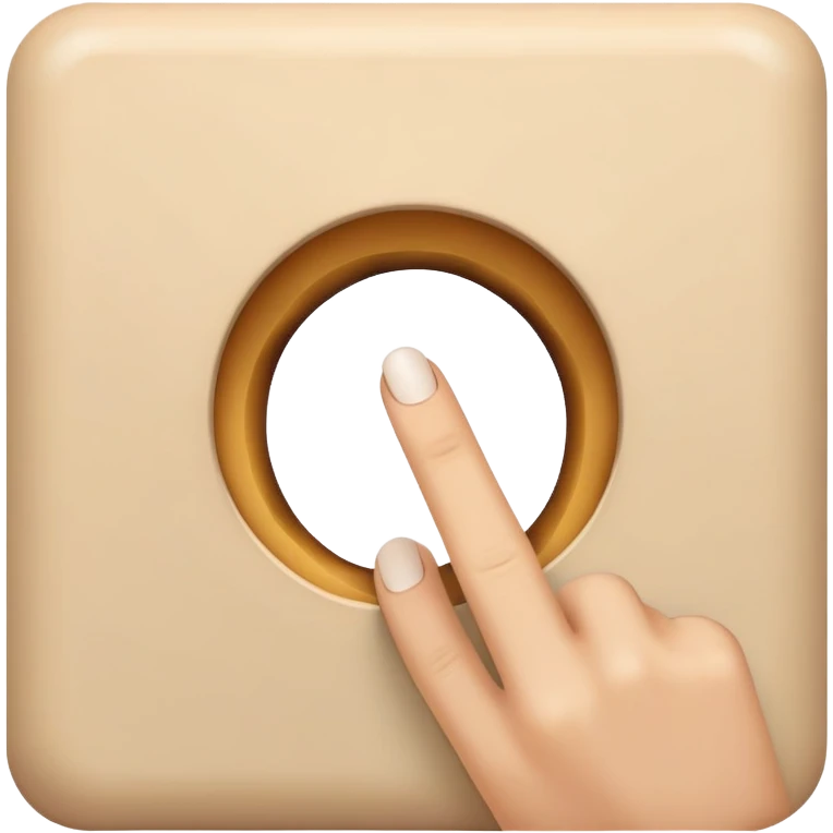 finger through hole emoji
