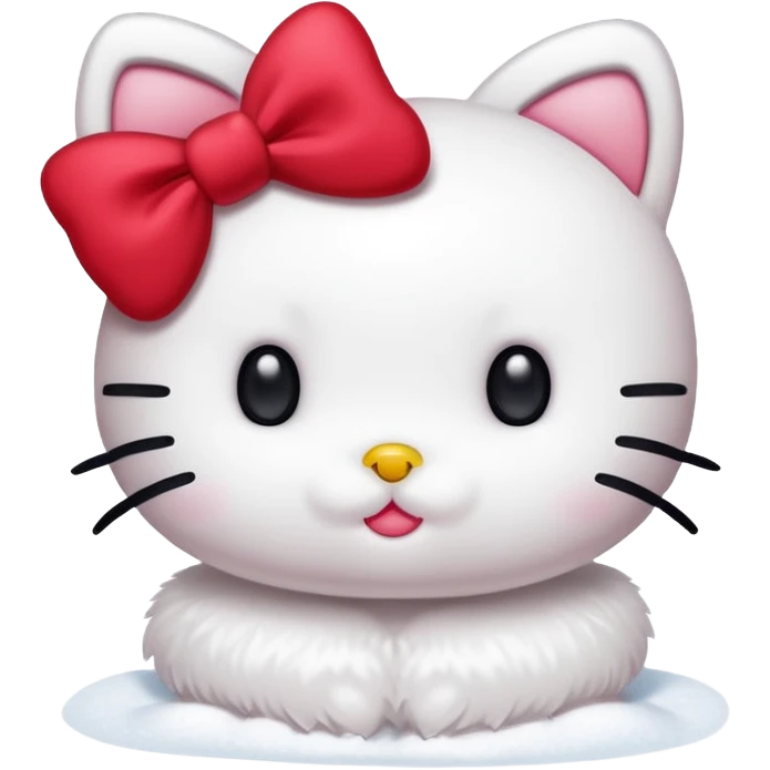 hello kitty snow emoji