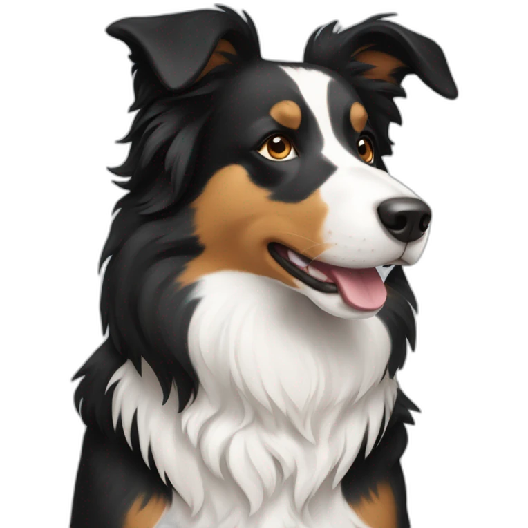 tricolour-border-collie emoji