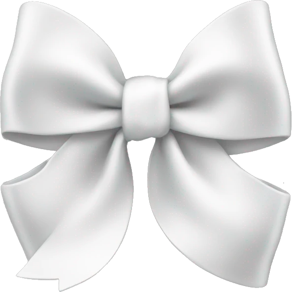 White bow emoji