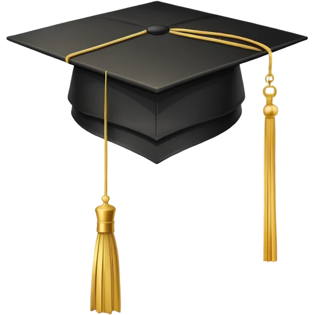 A graduation cap emoji emoji