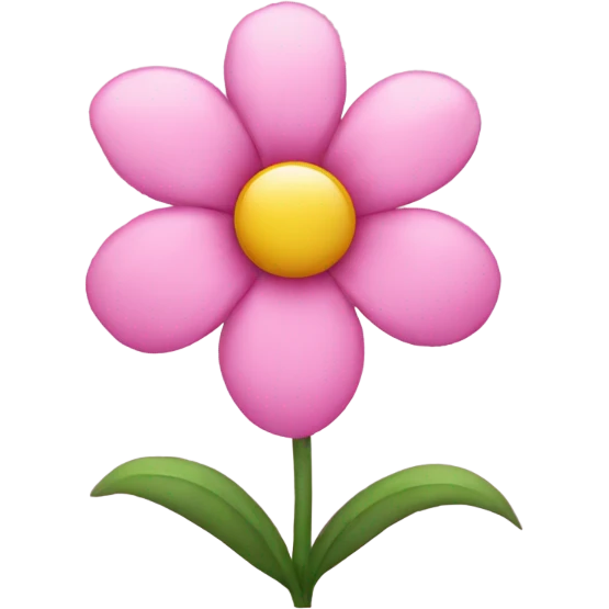 Pink flower emoji
