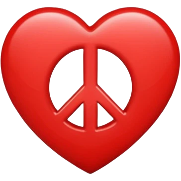 heart with a peace sign emoji