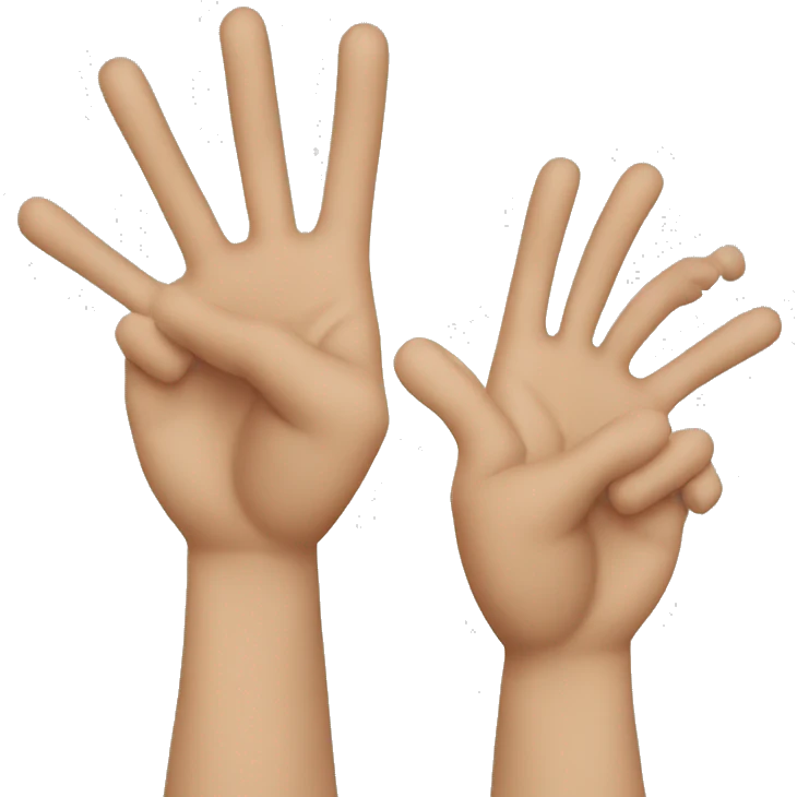 hands up emoji