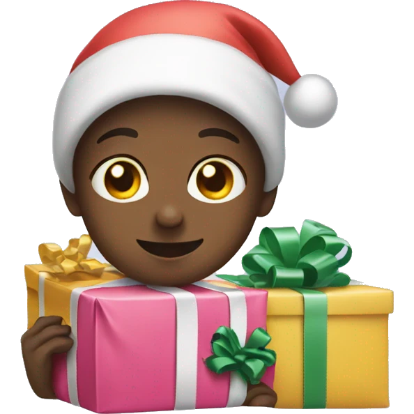 kids unwrapping presents  emoji