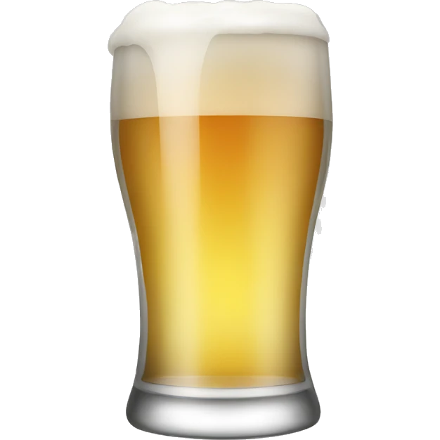 Beer glass half empty  emoji