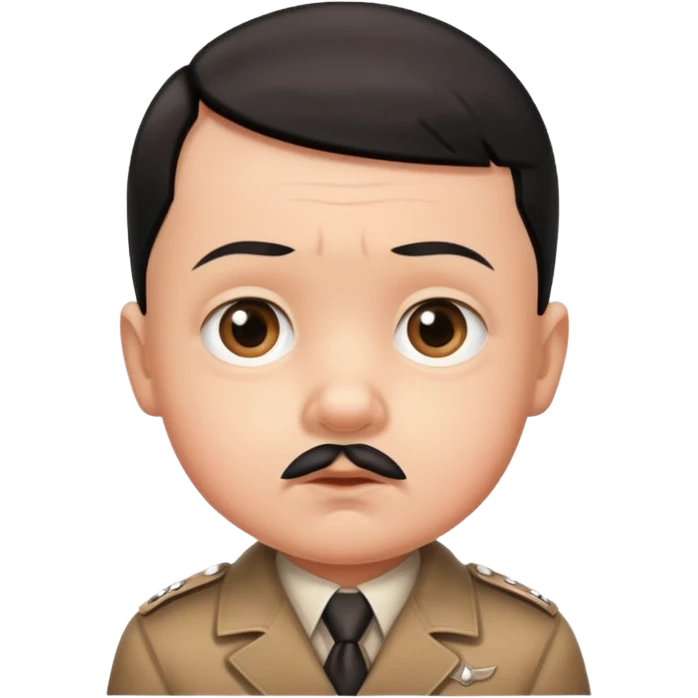 Cute baby face Hitler emoji