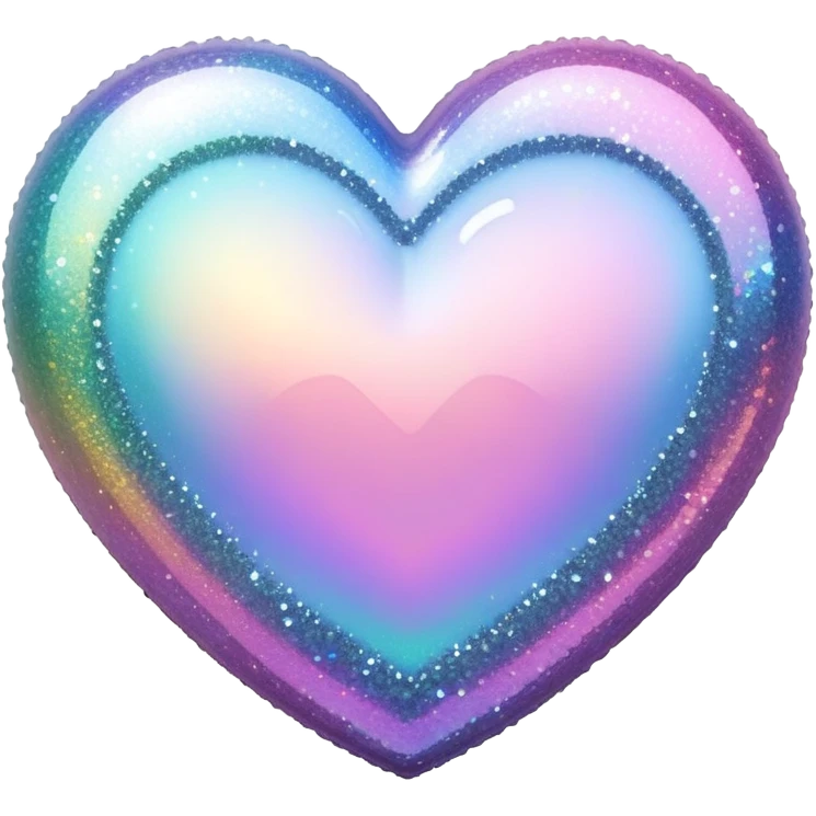 glitter back heart emoji