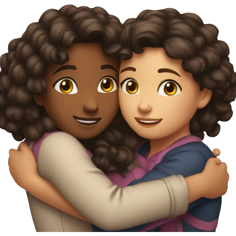 hug girls emoji