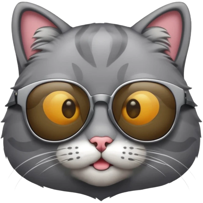 Cat wearing sunglasses emoji