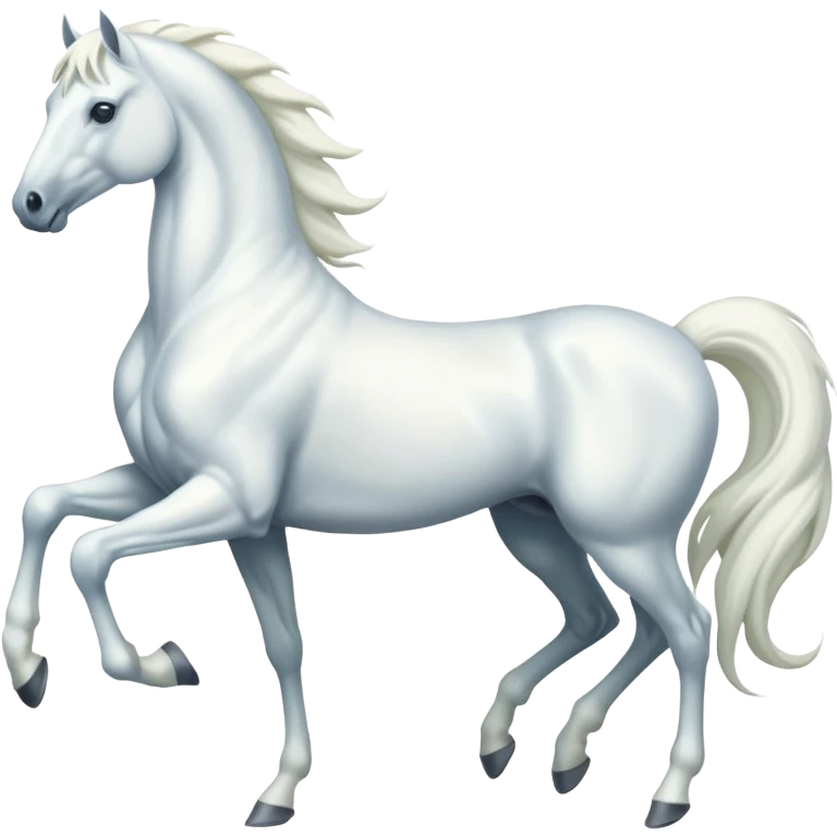 An eight-legged white horse emoji