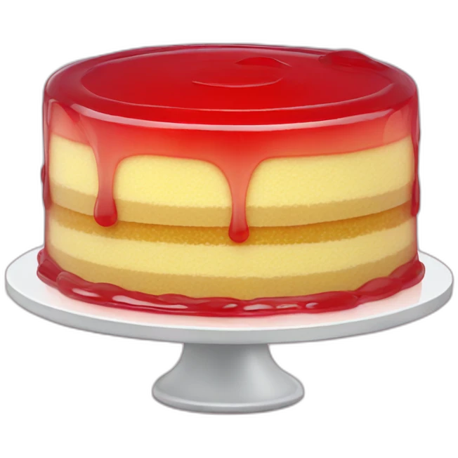 Jello cake emoji