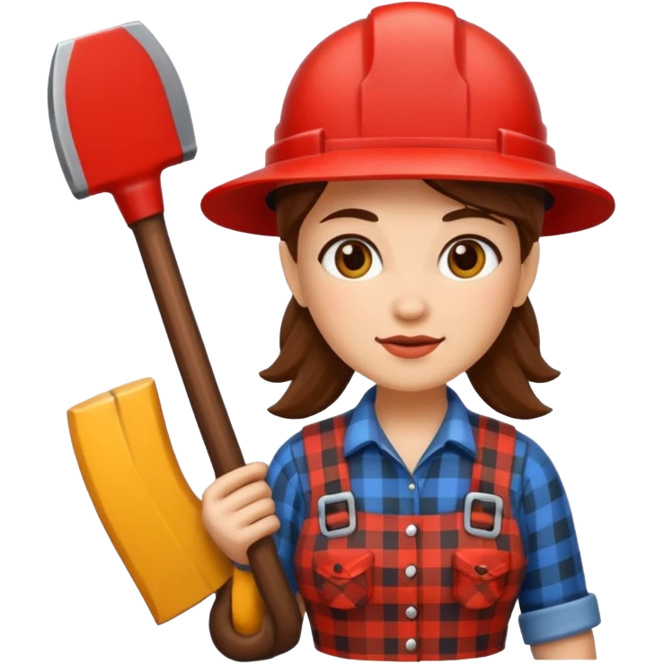 lumberjack woman emoji