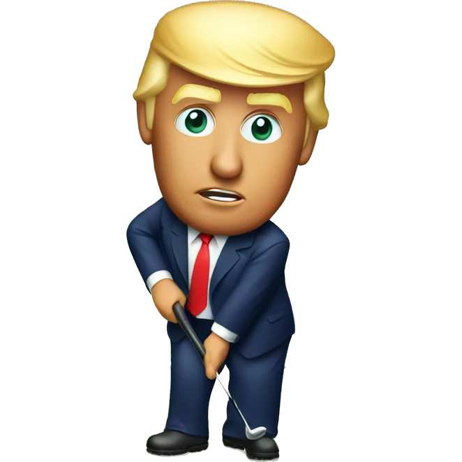 donald trump golfing emoji