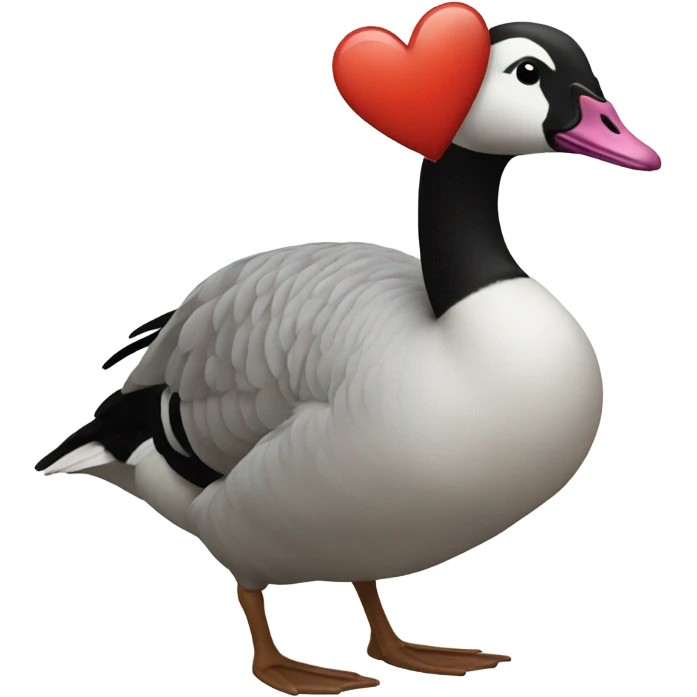 Heart goose emoji