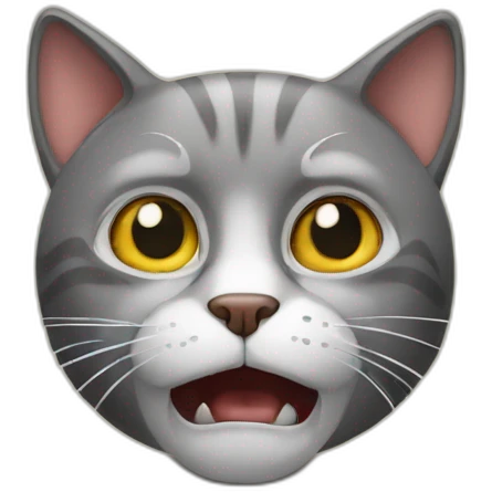 Cat scared emoji