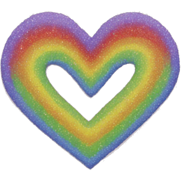 Rainbow heart  emoji