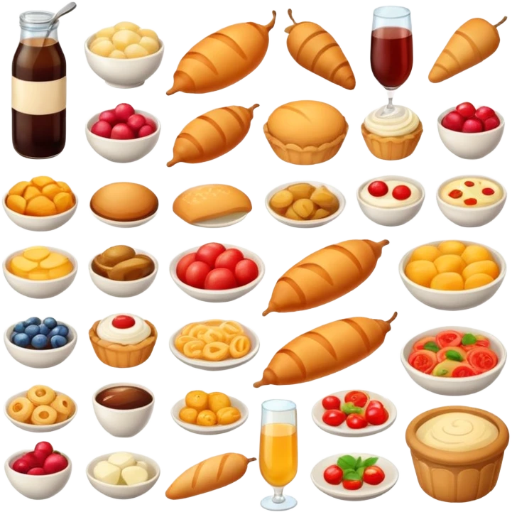 French foods  emoji