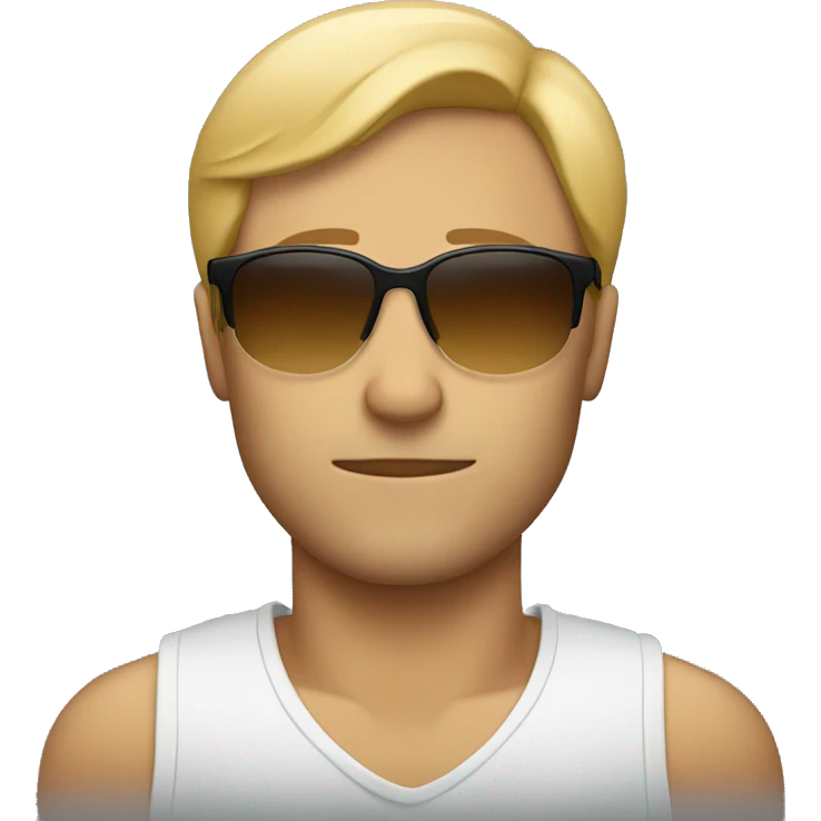 A man in sunglasses is sleeping emoji