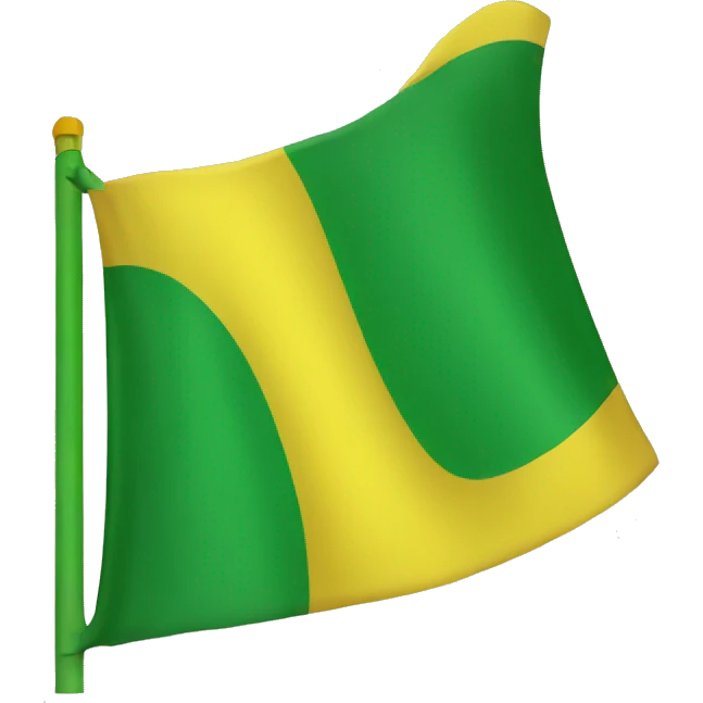 Drapeau jaune et vert emoji