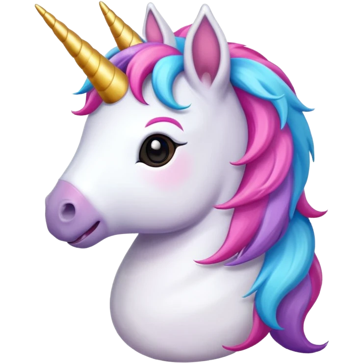 unicorn, cute, adorable emoji