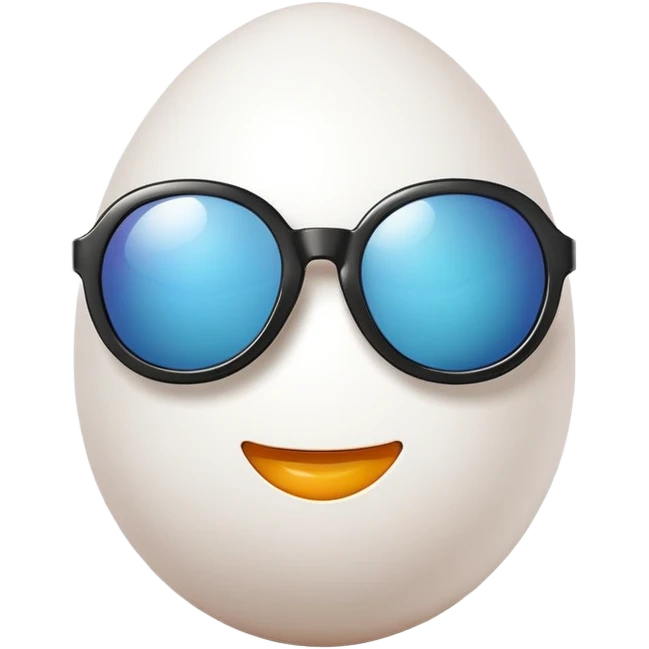 egg with sunglasses emoji