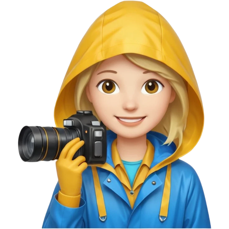 fotographer with rain coat

 emoji
