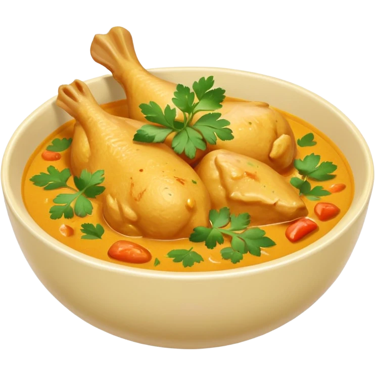 chicken curry in a bowl emoji