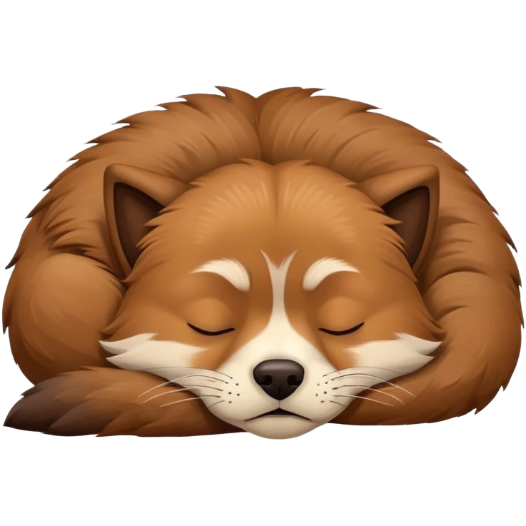 Mad dog sleeping emoji