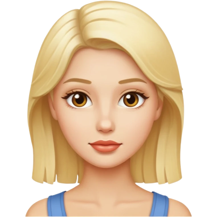 Blond model emoji