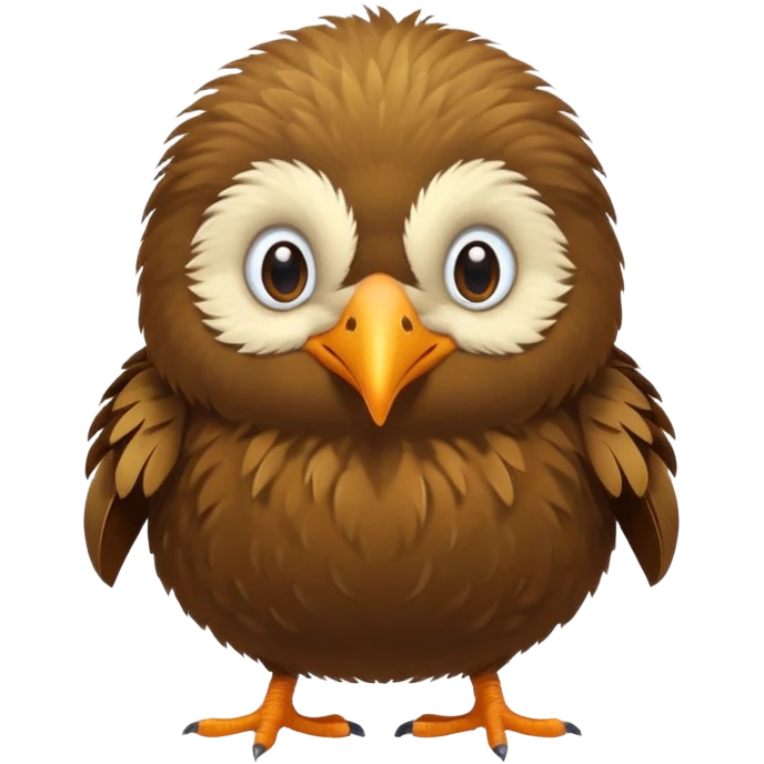 cute kiwi bird ai agent ( color fillable)  emoji