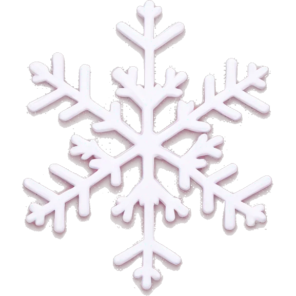 Light Pink snowflake emoji