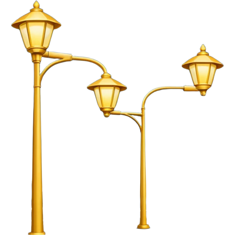 highway streetlights, US emoji