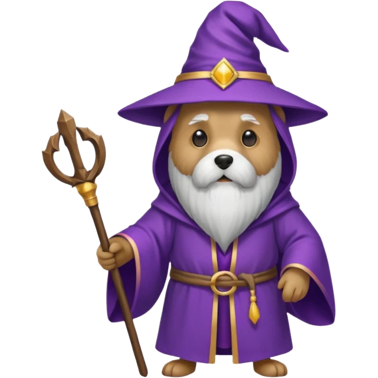 Dog wizard emoji