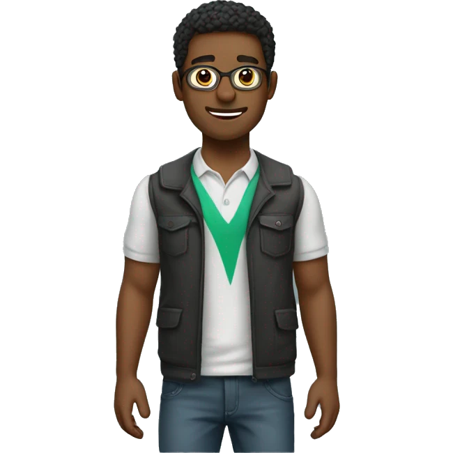 homem com roupa de academia emoji