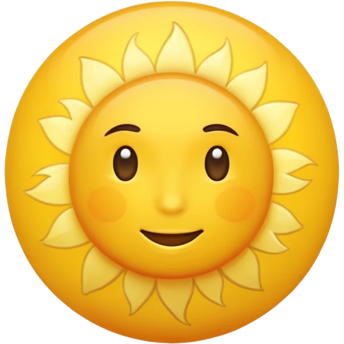 yellow sun emoji