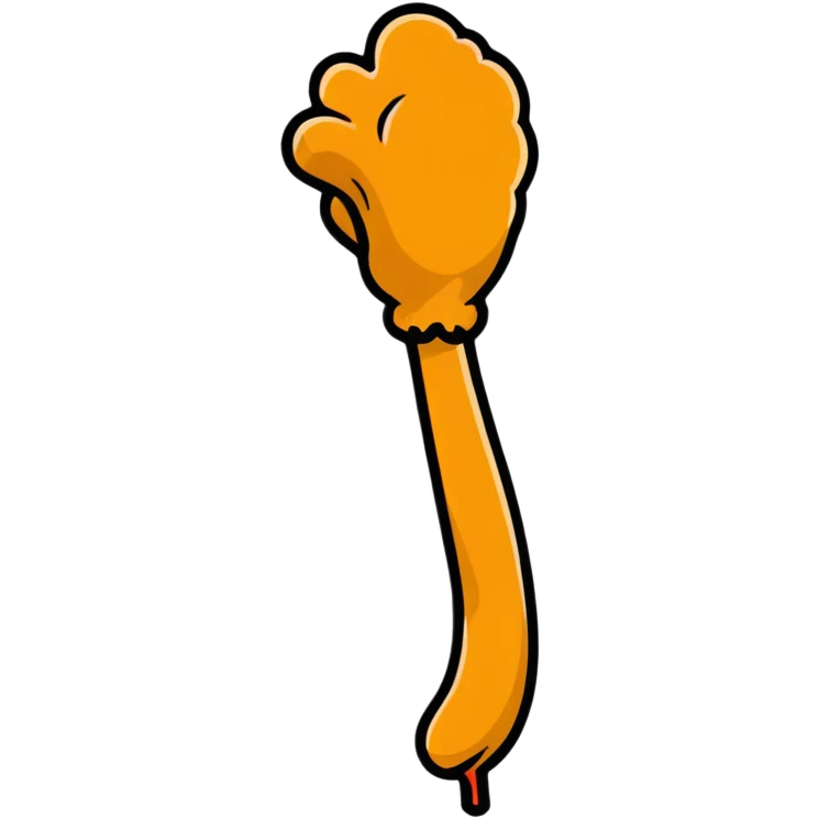 Fried chicken leg emoji