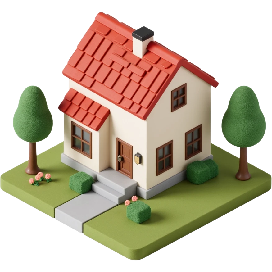modern farmhouse dollhouse emoji