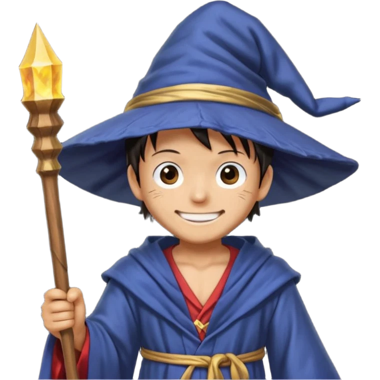 luffy one piece Wizard emoji