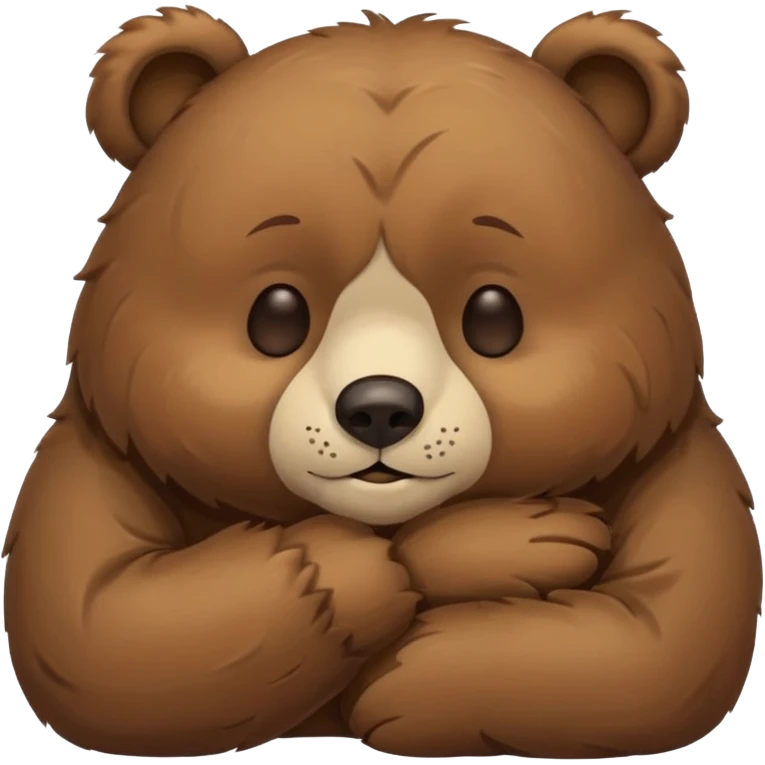 Cute sleepy bear emoji